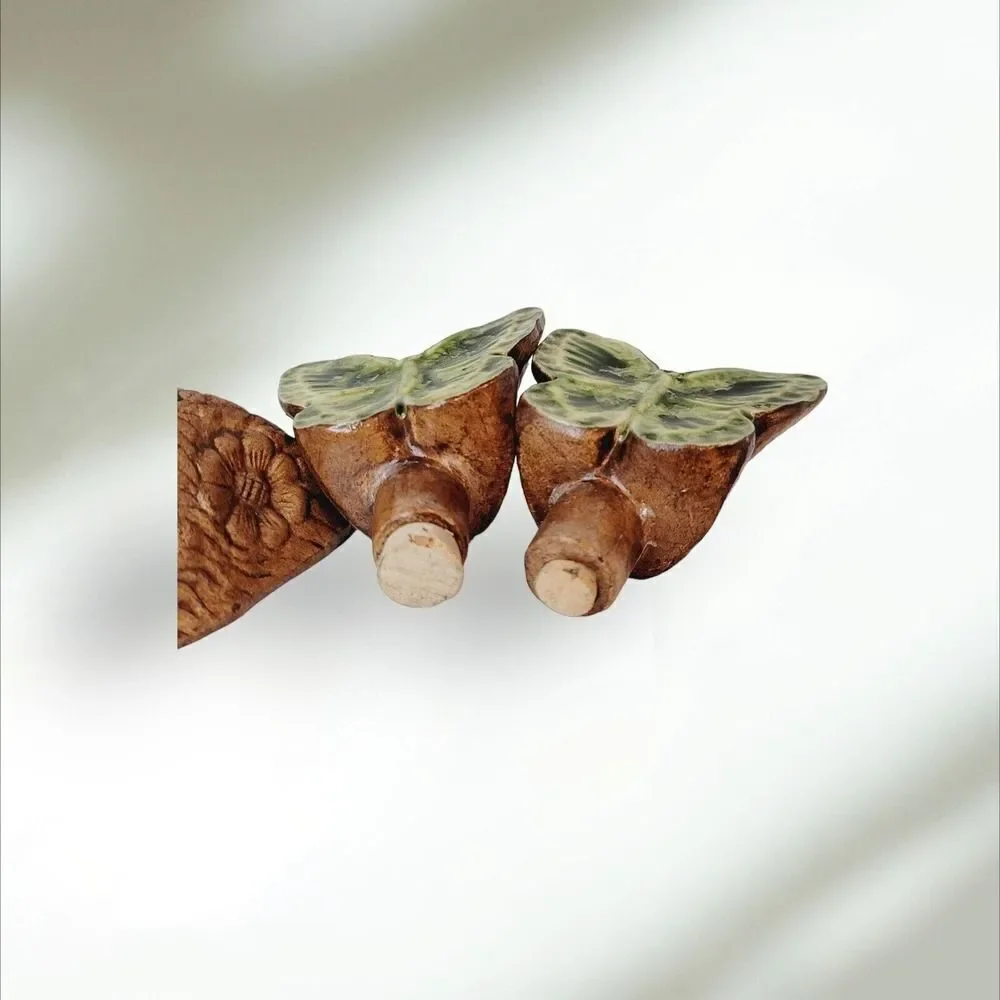 Treasure Craft Salt & Pepper Shakers Chicago Souvenir‎ Butterflies Base Vintage